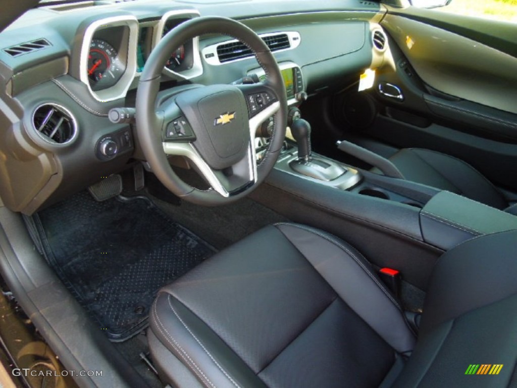 Black Interior 2013 Chevrolet Camaro LT Coupe Photo #69531378