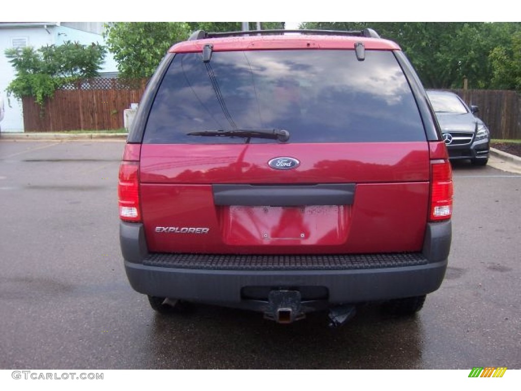 2004 Explorer XLS 4x4 - Redfire Metallic / Graphite photo #5