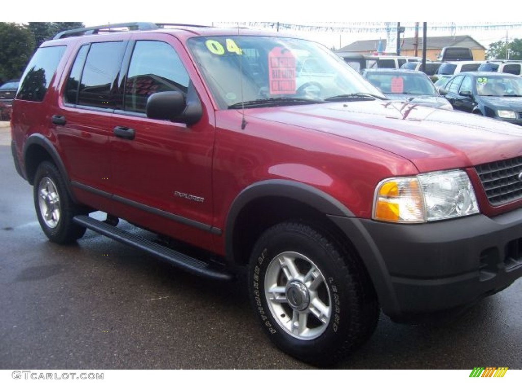 2004 Explorer XLS 4x4 - Redfire Metallic / Graphite photo #8