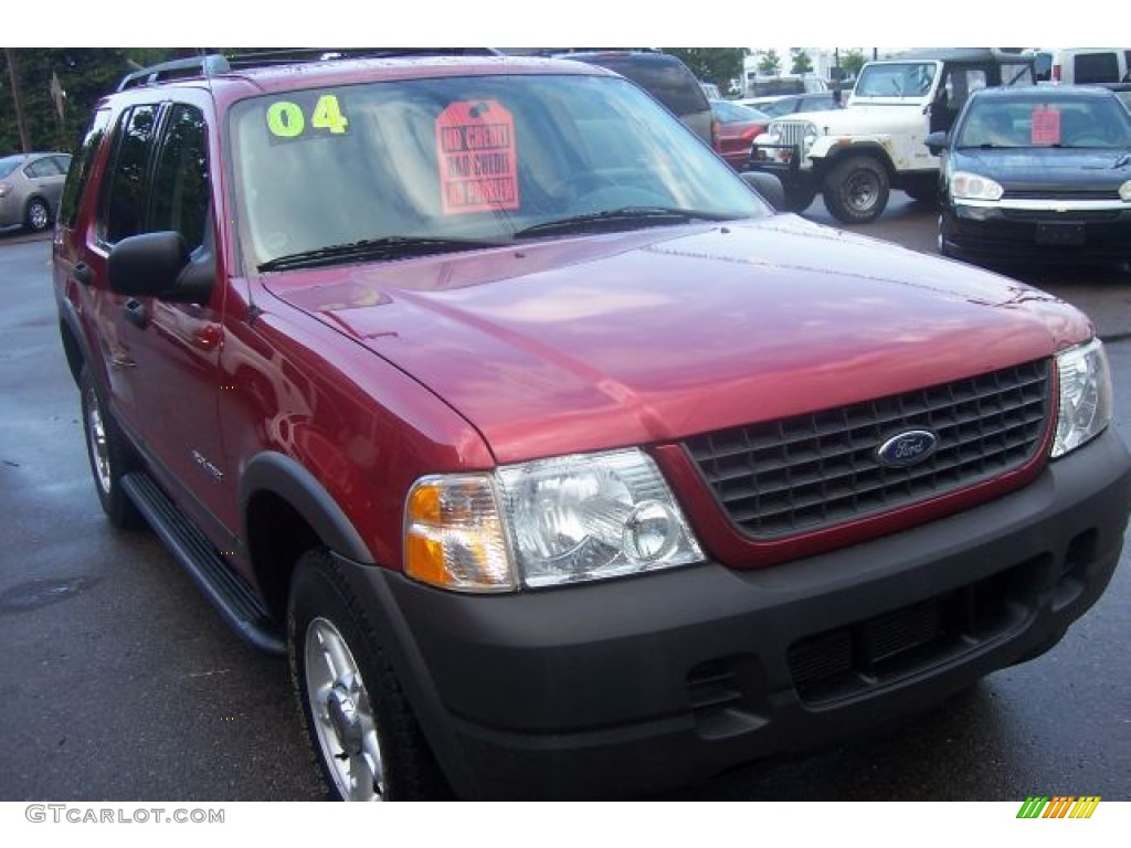 2004 Explorer XLS 4x4 - Redfire Metallic / Graphite photo #9