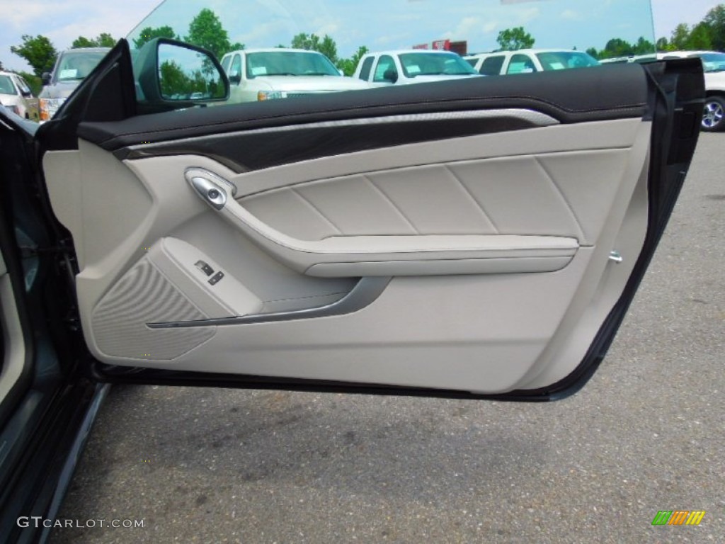 2012 Cadillac CTS Coupe Light Titanium/Ebony Door Panel Photo #69532017