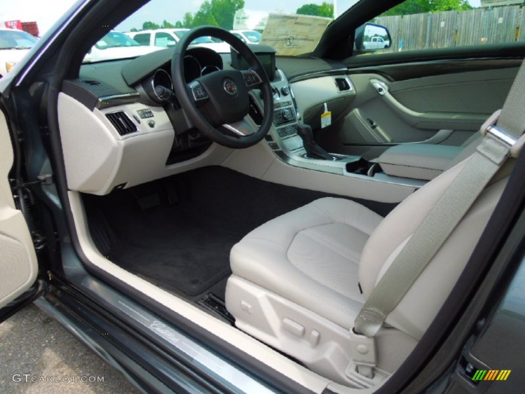 2012 CTS Coupe - Thunder Gray ChromaFlair / Light Titanium/Ebony photo #26