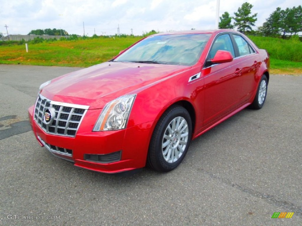2012 CTS 3.0 Sedan - Crystal Red Tintcoat / Cashmere/Cocoa photo #1