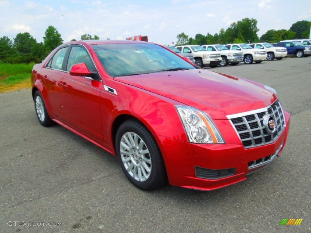 2012 CTS 3.0 Sedan - Crystal Red Tintcoat / Cashmere/Cocoa photo #2