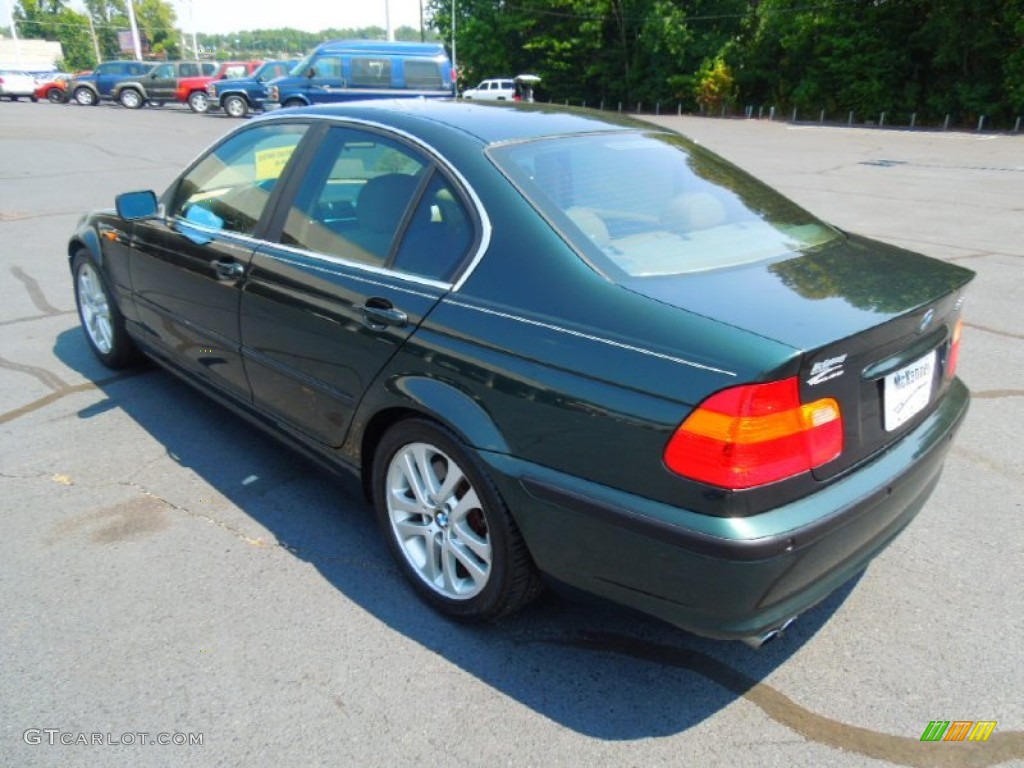 2002 3 Series 330i Sedan - Oxford Green Metallic / Sand photo #5