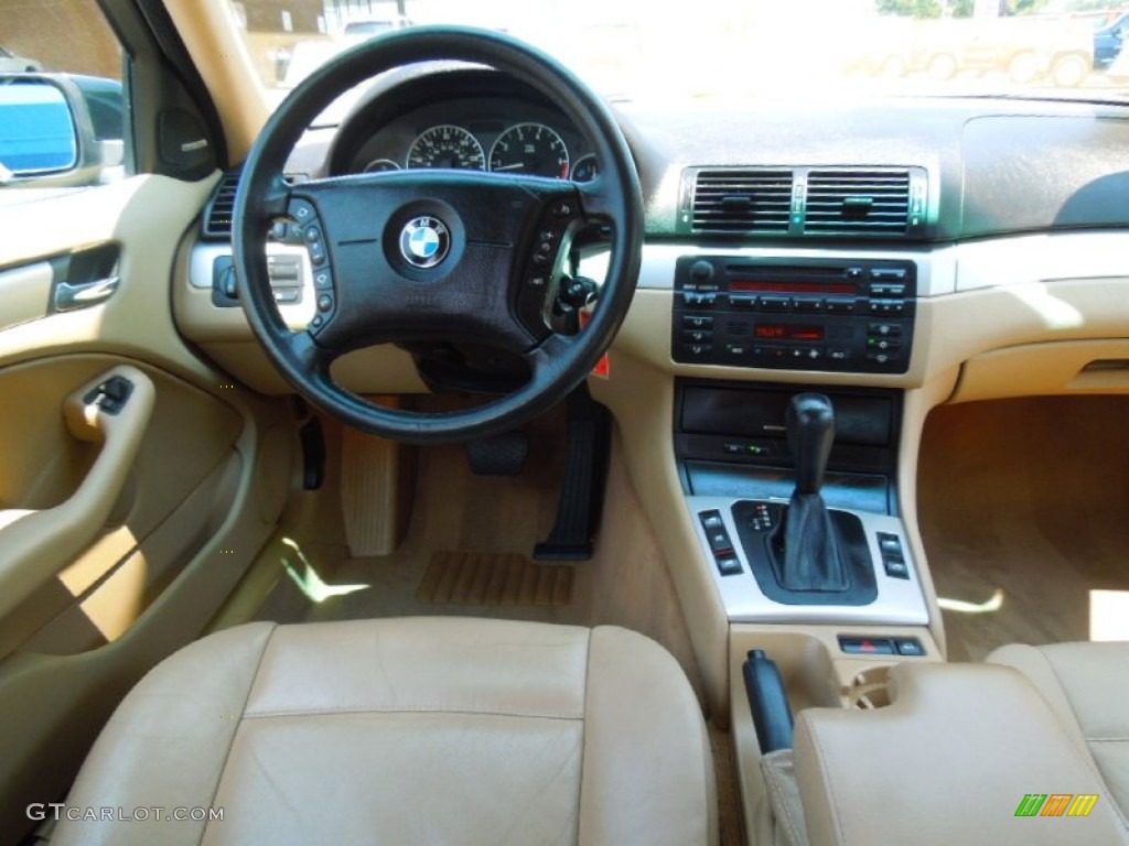 2002 3 Series 330i Sedan - Oxford Green Metallic / Sand photo #17