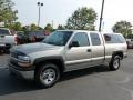 2001 Light Pewter Metallic Chevrolet Silverado 1500 Extended Cab 4x4  photo #1