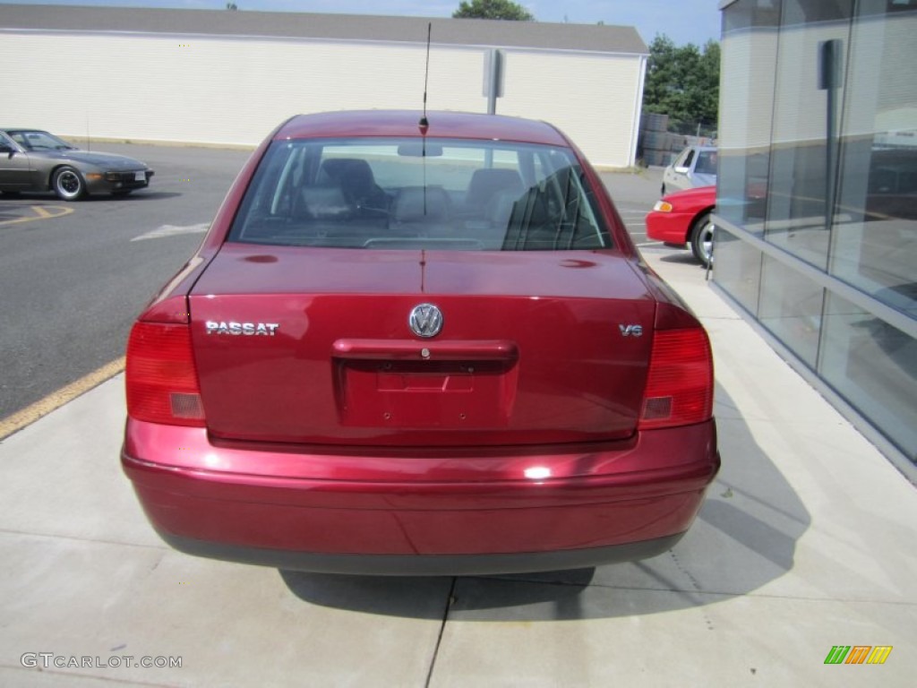 2000 Passat GLX V6 Sedan - Colorado Red Metallic / Black photo #3