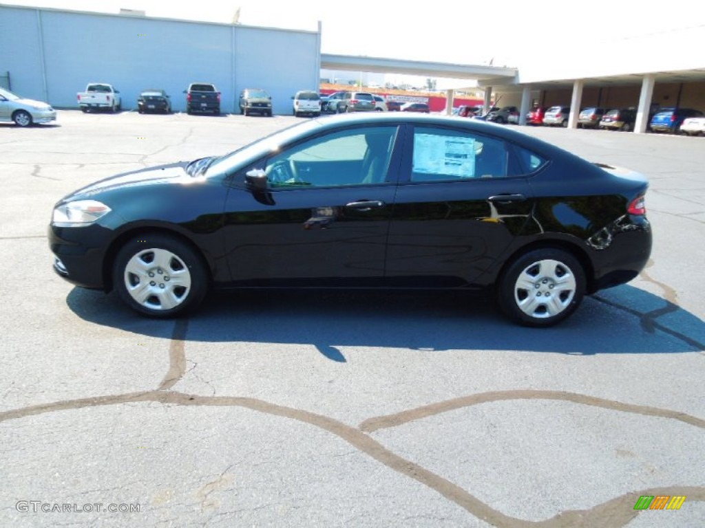 Pitch Black 2013 Dodge Dart SE Exterior Photo #69534027