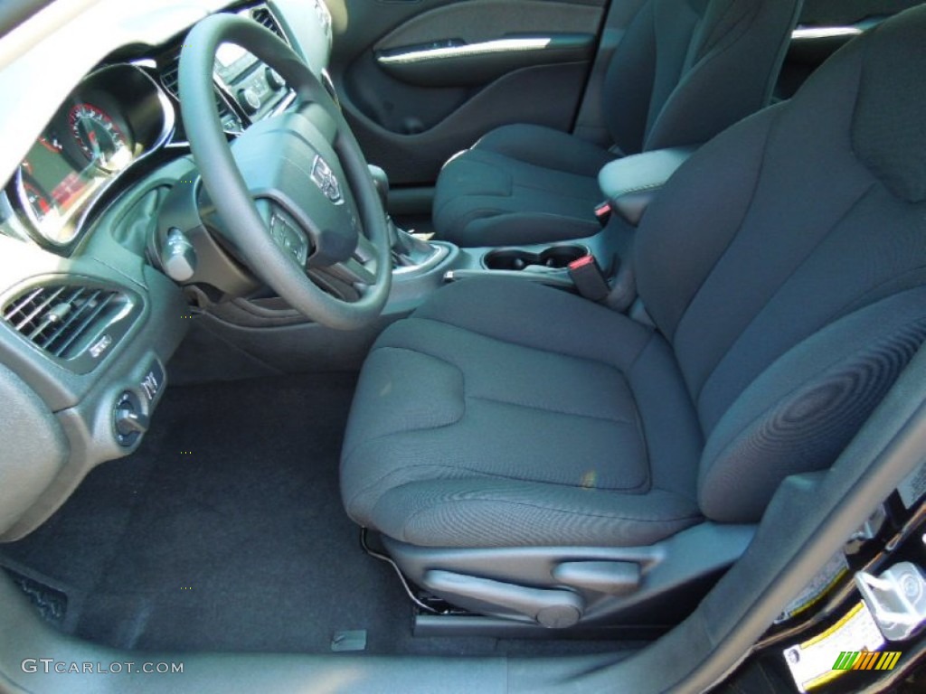 Black Interior 2013 Dodge Dart SE Photo #69534078