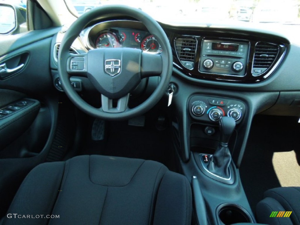 2013 Dodge Dart SE Black Dashboard Photo #69534165