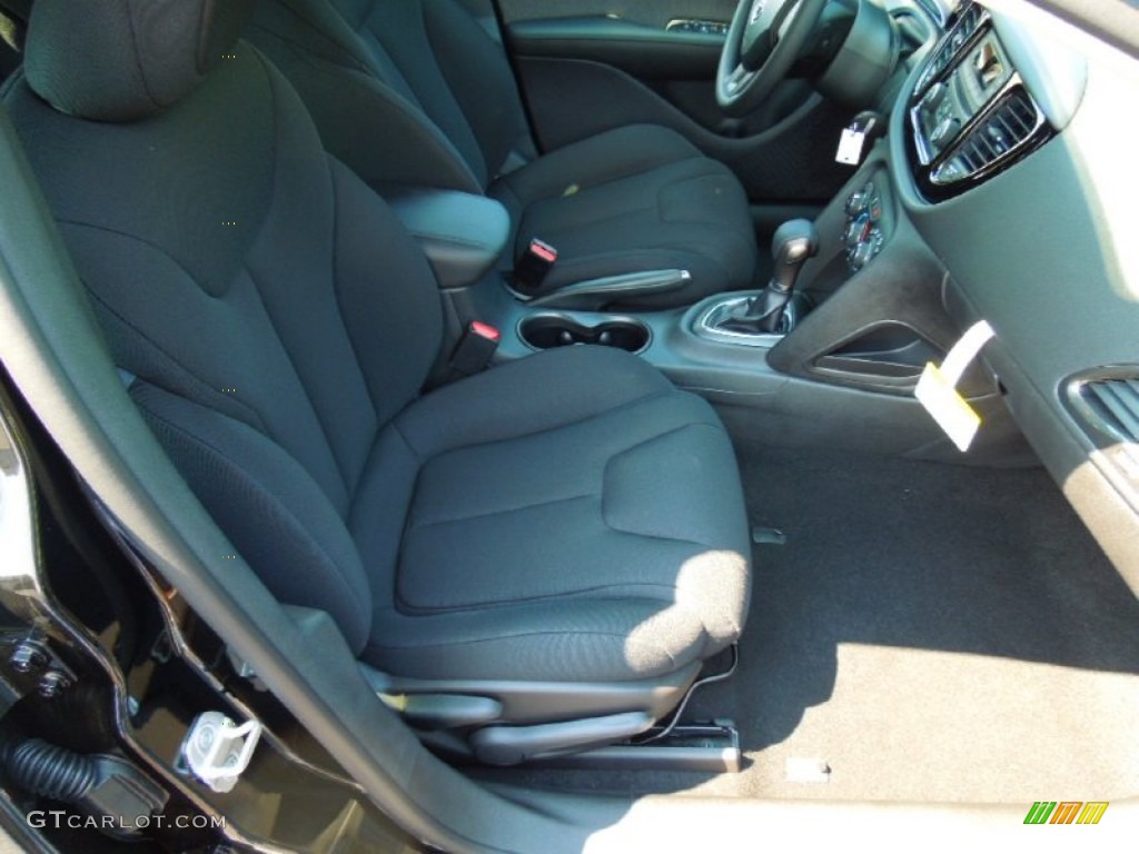 Black Interior 2013 Dodge Dart SE Photo #69534204