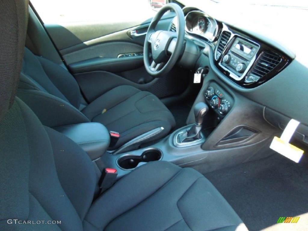 Black Interior 2013 Dodge Dart SE Photo #69534213
