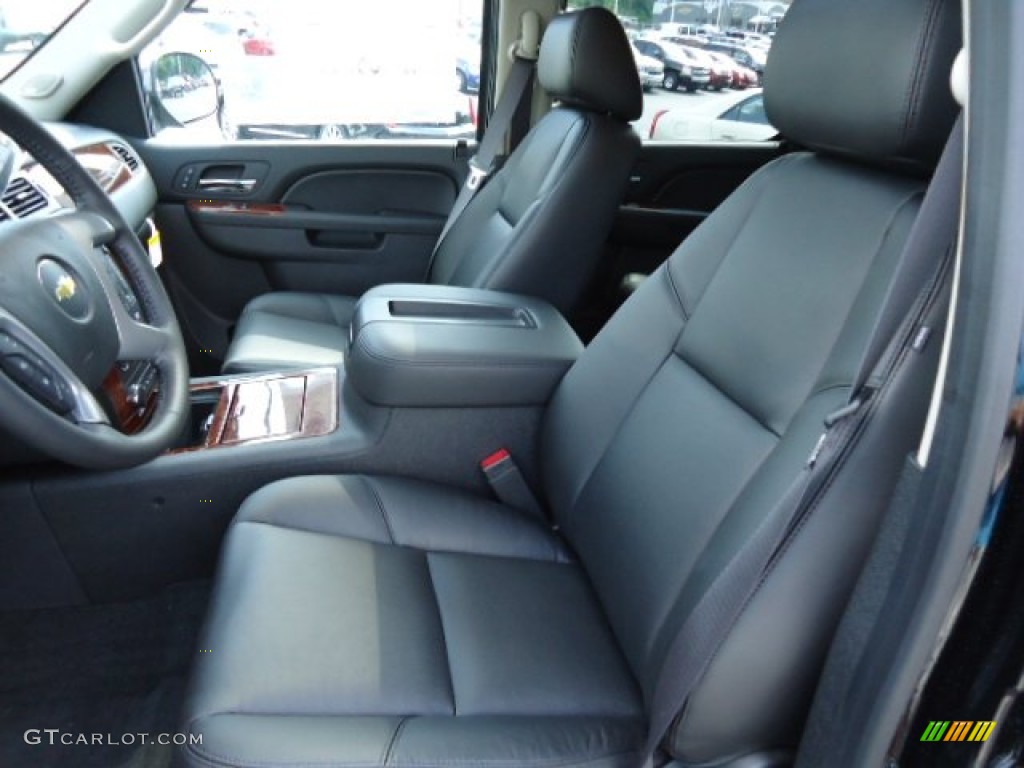 Ebony Interior 2013 Chevrolet Avalanche LTZ 4x4 Black Diamond Edition Photo #69535974