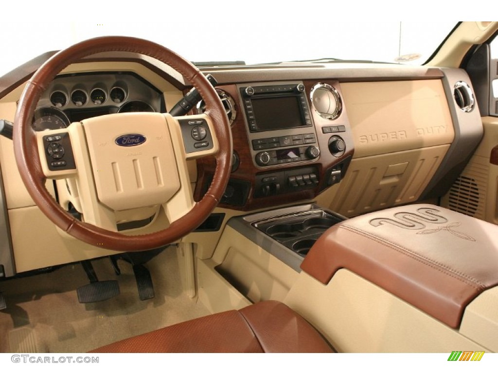 2012 Ford F250 Super Duty King Ranch Crew Cab 4x4 Chaparral Leather Dashboard Photo #69536253