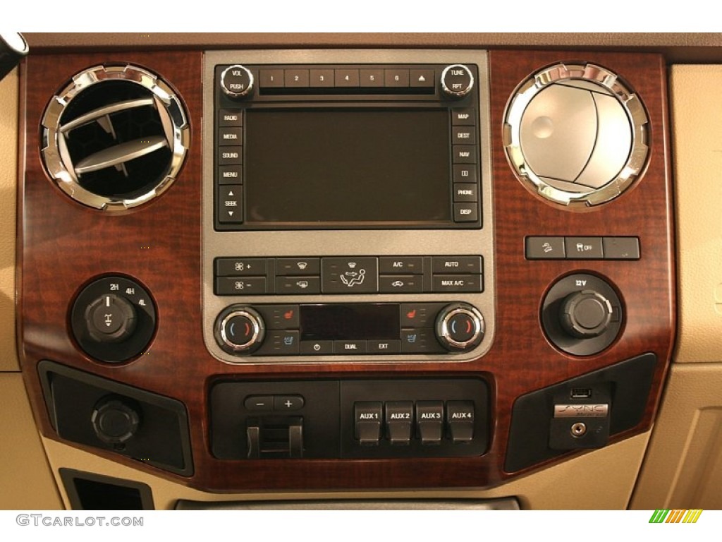 2012 Ford F250 Super Duty King Ranch Crew Cab 4x4 Controls Photo #69536310