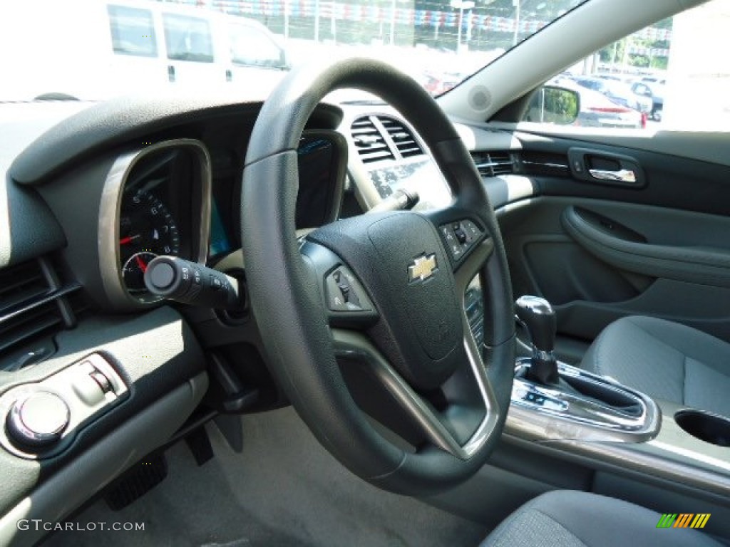 2013 Chevrolet Malibu LS Jet Black/Titanium Steering Wheel Photo #69536379