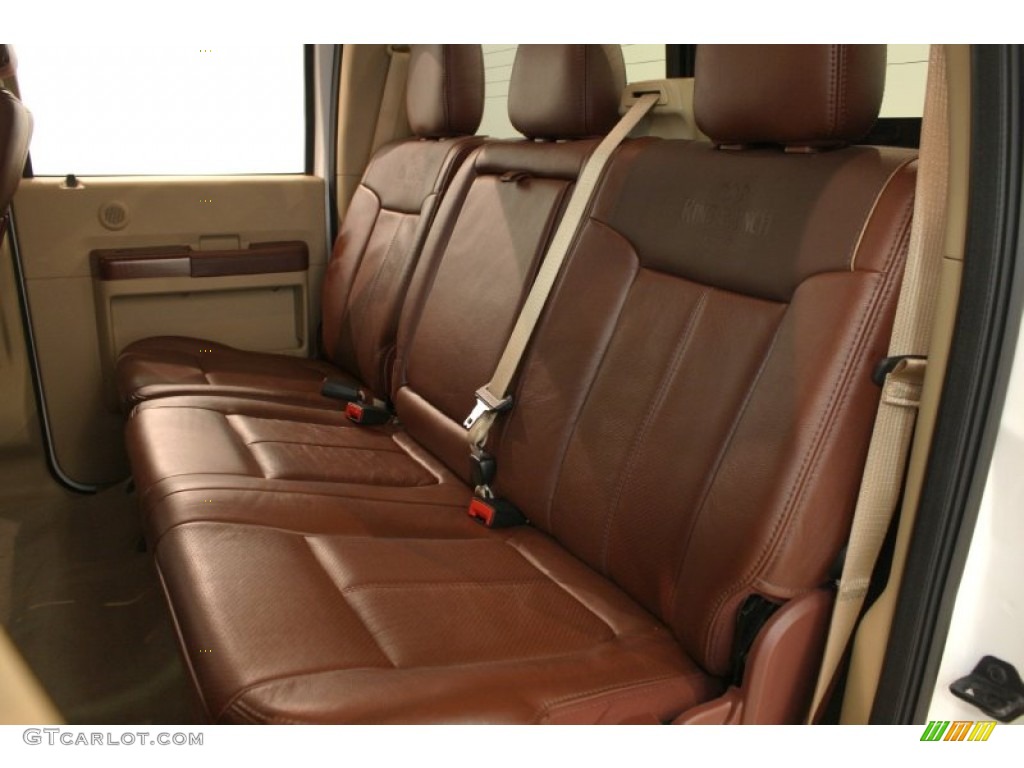 2012 Ford F250 Super Duty King Ranch Crew Cab 4x4 Rear Seat Photo #69536595