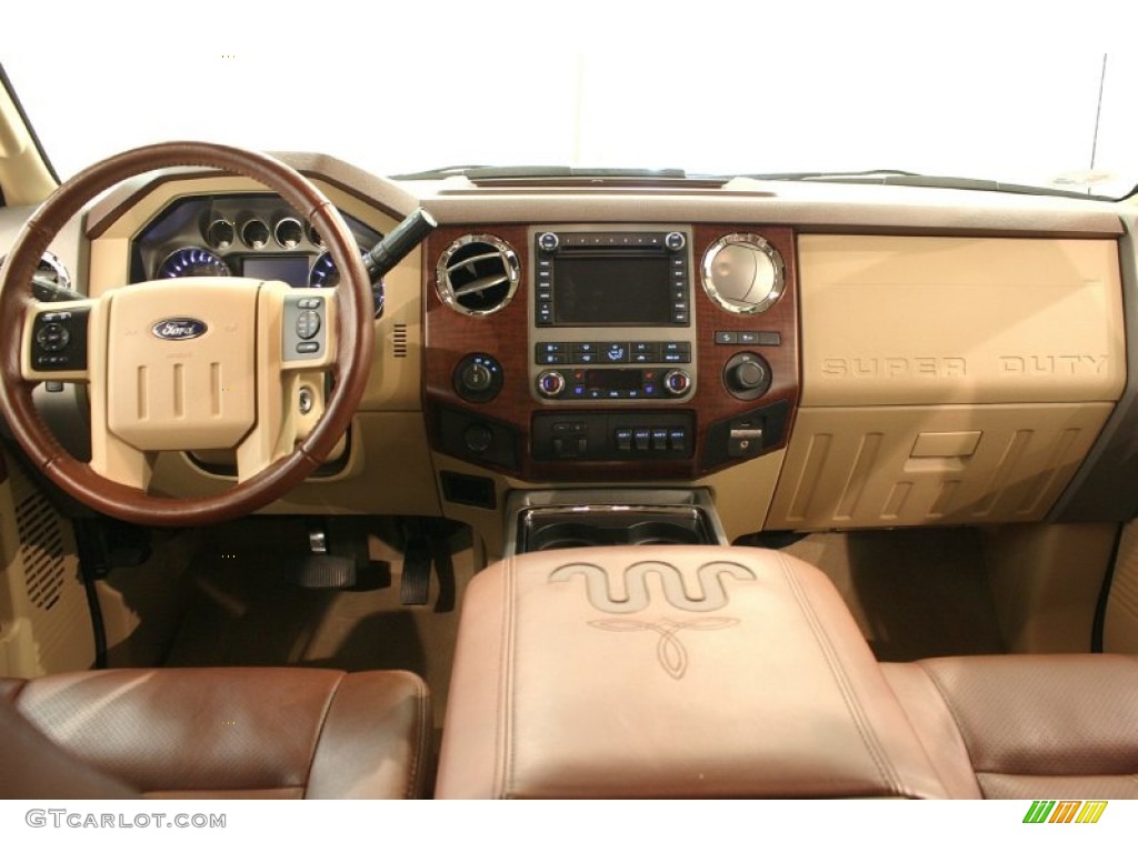 2012 Ford F250 Super Duty King Ranch Crew Cab 4x4 Chaparral Leather Dashboard Photo #69536613