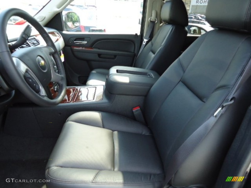 Ebony Interior 2013 Chevrolet Suburban LTZ 4x4 Photo #69536679