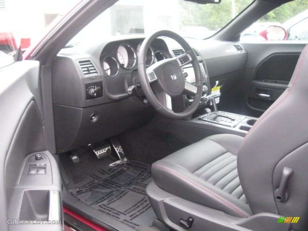 Dark Slate Gray Interior 2010 Dodge Challenger R/T Classic Furious Fuchsia Edition Photo #69538620