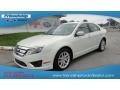 2011 White Platinum Tri-Coat Ford Fusion SEL  photo #2