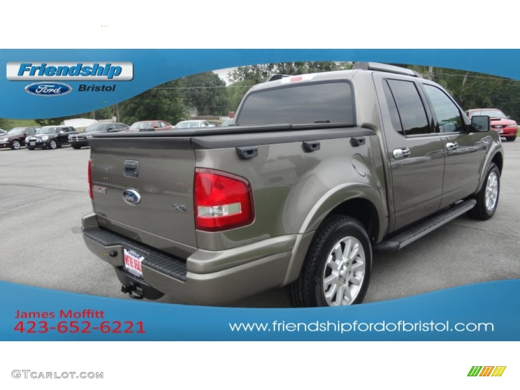 2007 Explorer Sport Trac Limited 4x4 - Mineral Grey Metallic / Dark Charcoal/Camel photo #6