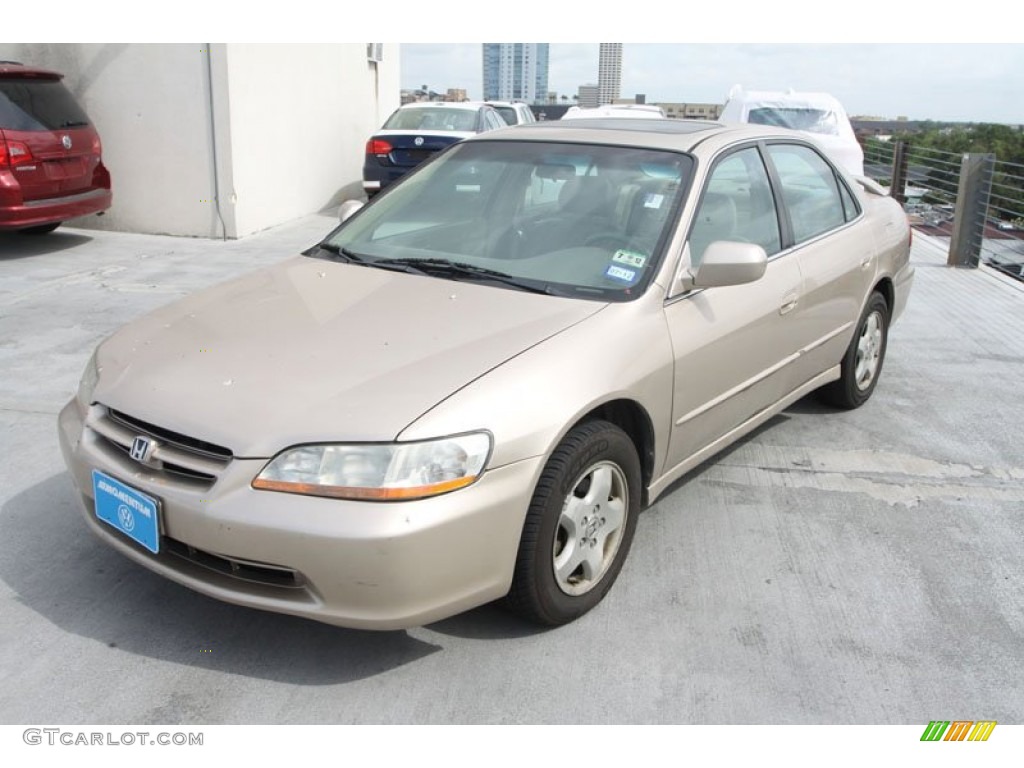 2000 Accord EX V6 Sedan - Naples Gold Metallic / Ivory photo #3