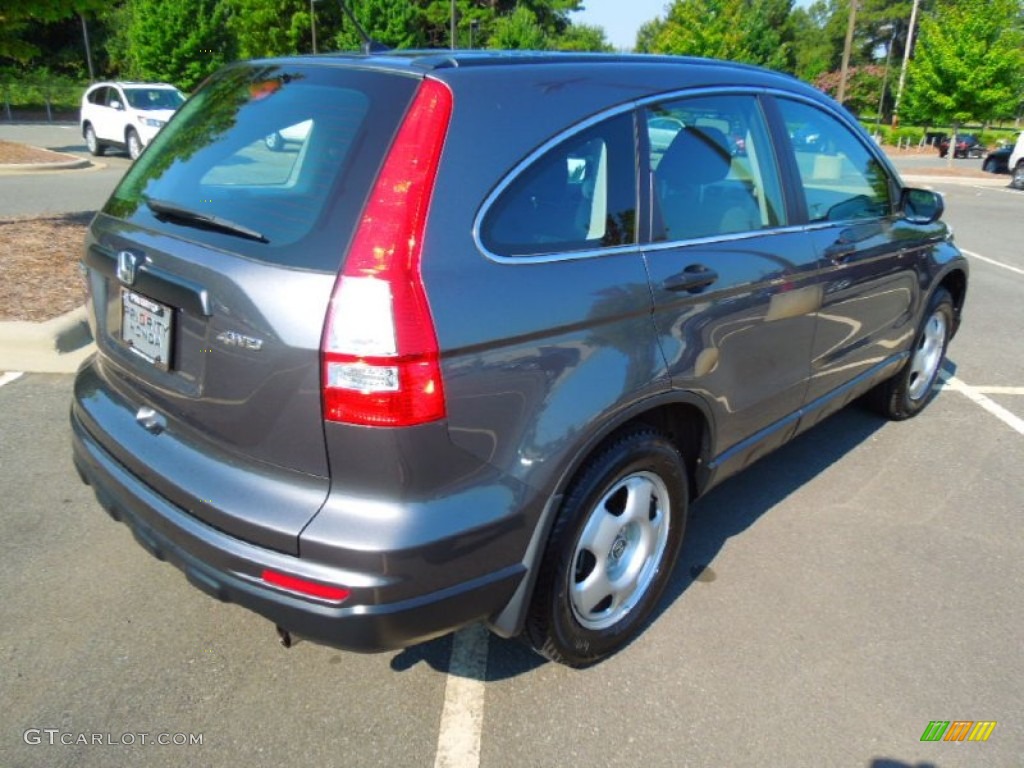 2010 CR-V LX AWD - Polished Metal Metallic / Black photo #6