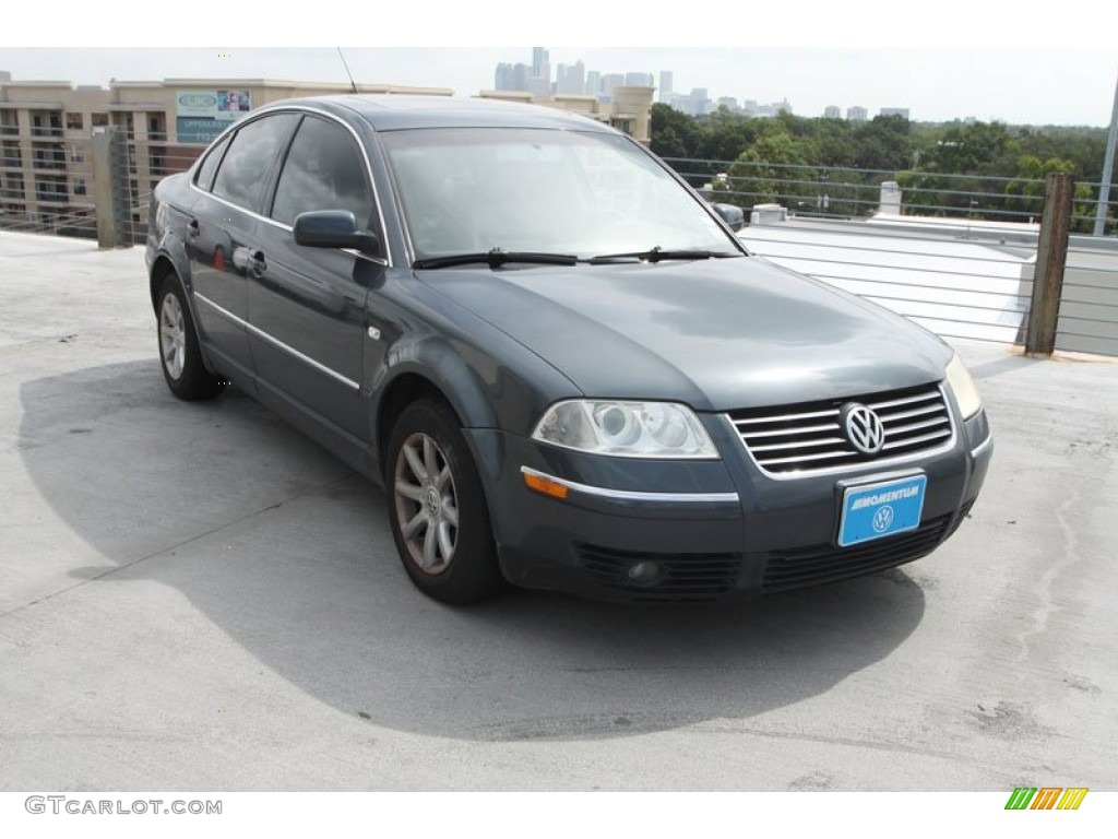 2004 Passat GLS Sedan - Blue Graphite Metallic / Grey photo #1