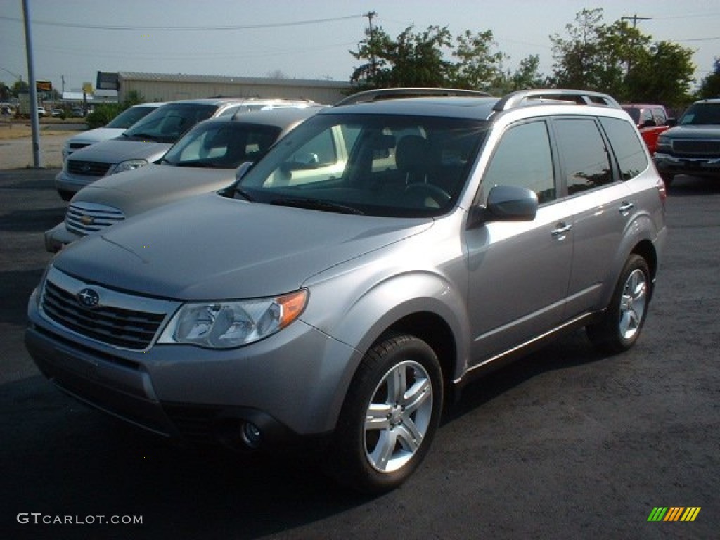 2009 Forester 2.5 X Limited - Steel Silver Metallic / Platinum photo #1