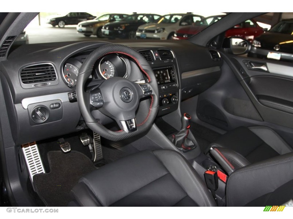 Titan Black Interior 2013 Volkswagen GTI 2 Door Autobahn Edition Photo #69540663