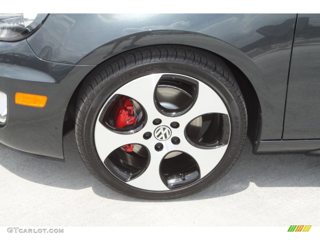 2013 GTI 4 Door - Carbon Steel Gray Metallic / Interlagos Plaid Cloth photo #4