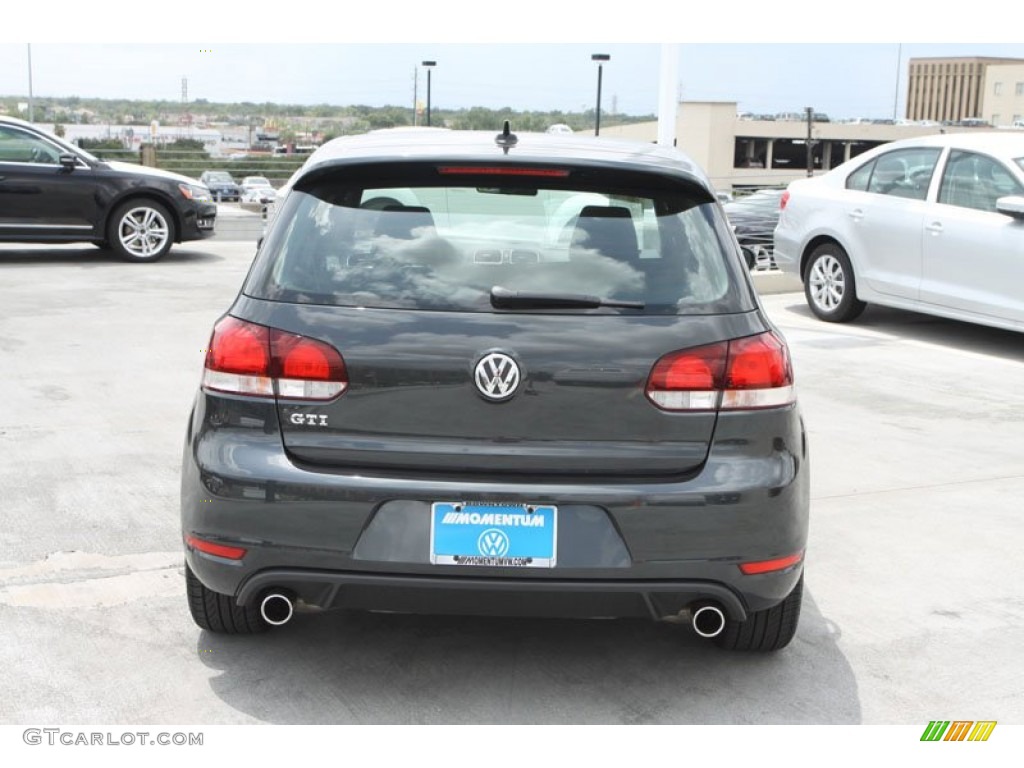 2013 GTI 4 Door - Carbon Steel Gray Metallic / Interlagos Plaid Cloth photo #7