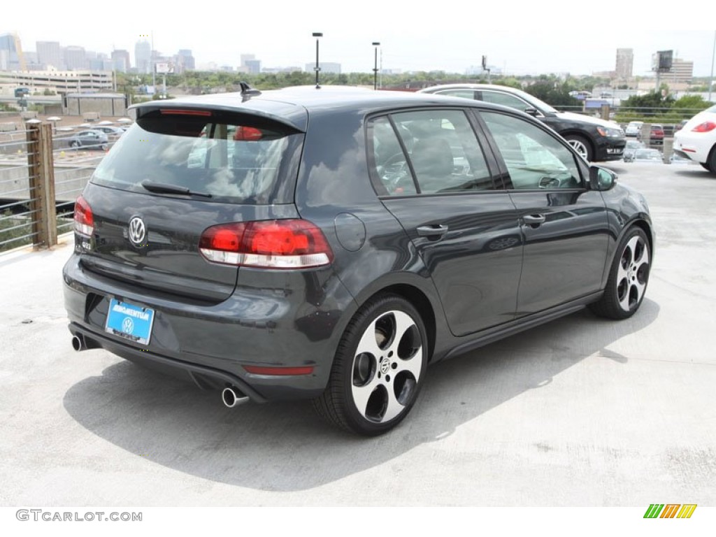 2013 GTI 4 Door - Carbon Steel Gray Metallic / Interlagos Plaid Cloth photo #8