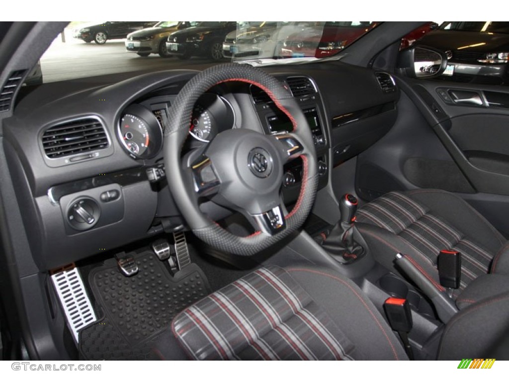 Interlagos Plaid Cloth Interior 2013 Volkswagen GTI 4 Door Photo #69540897