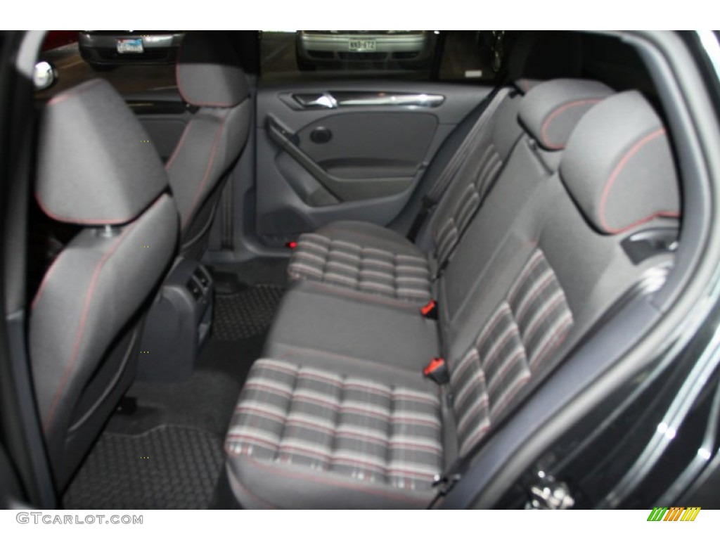 2013 GTI 4 Door - Carbon Steel Gray Metallic / Interlagos Plaid Cloth photo #14