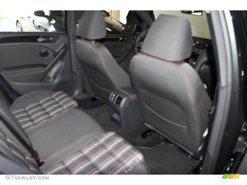 2013 GTI 4 Door - Carbon Steel Gray Metallic / Interlagos Plaid Cloth photo #21