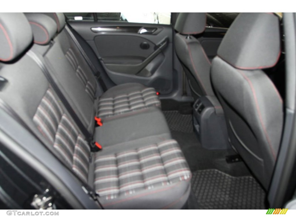 2013 GTI 4 Door - Carbon Steel Gray Metallic / Interlagos Plaid Cloth photo #22