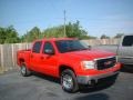 2008 Fire Red GMC Sierra 1500 SLE Crew Cab  photo #3