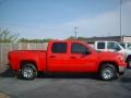 2008 Fire Red GMC Sierra 1500 SLE Crew Cab  photo #4