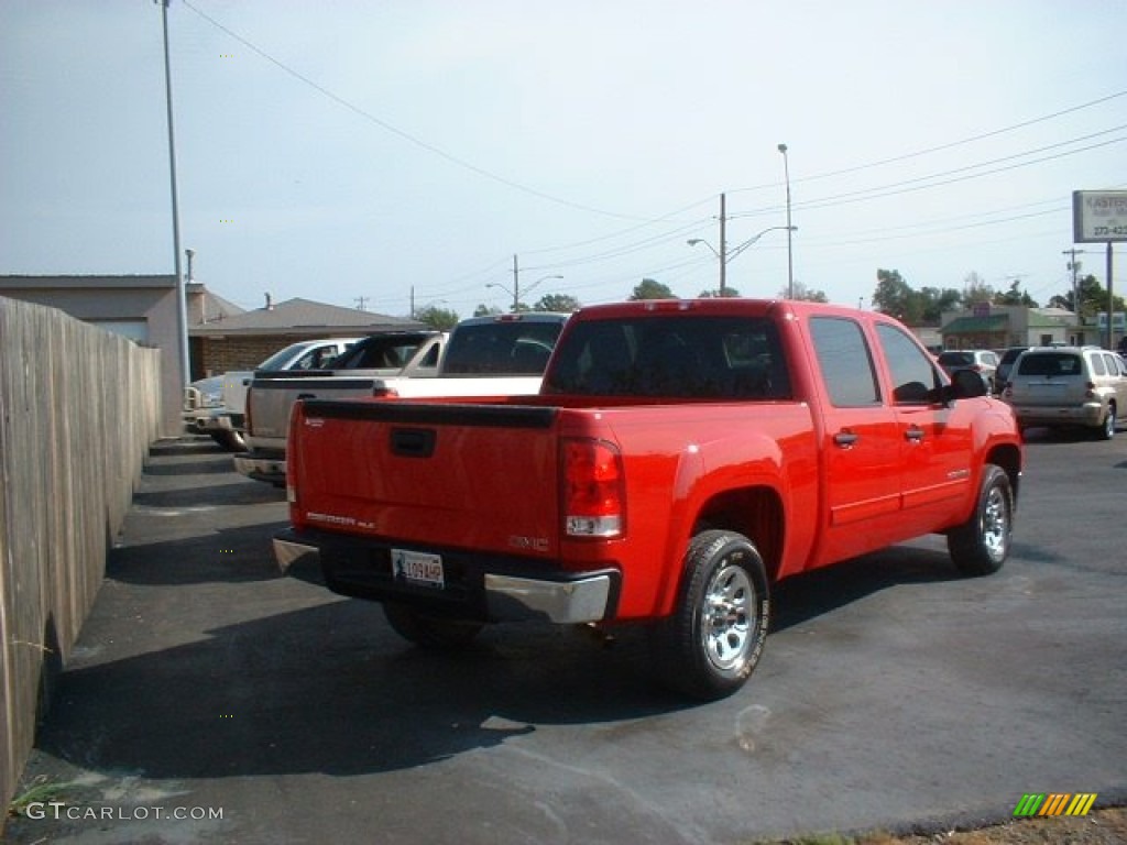2008 Sierra 1500 SLE Crew Cab - Fire Red / Ebony photo #5