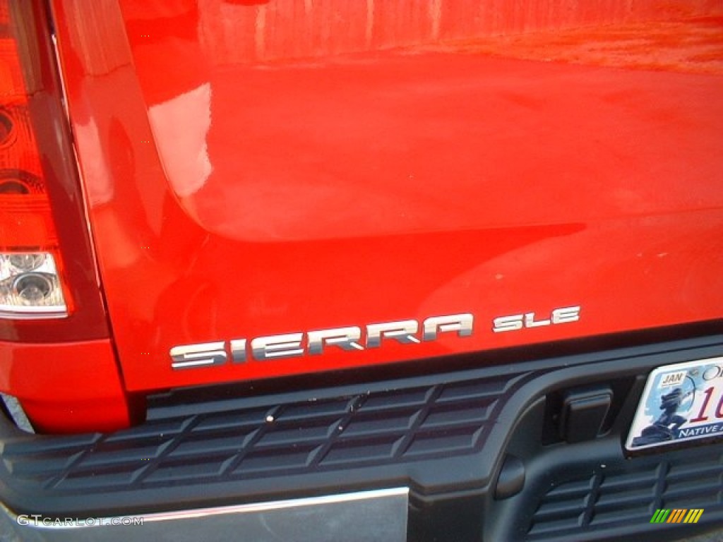 2008 Sierra 1500 SLE Crew Cab - Fire Red / Ebony photo #7