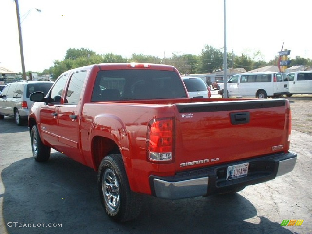 2008 Sierra 1500 SLE Crew Cab - Fire Red / Ebony photo #8