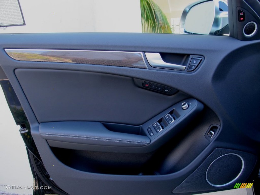 2013 Audi S4 3.0T quattro Sedan Black Door Panel Photo #69542092