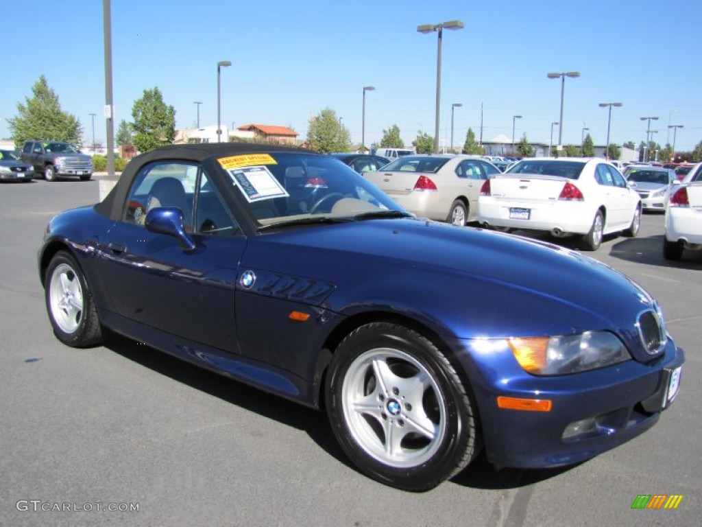 1996 Z3 1.9 Roadster - Montreal Blue Metallic / Tan photo #1