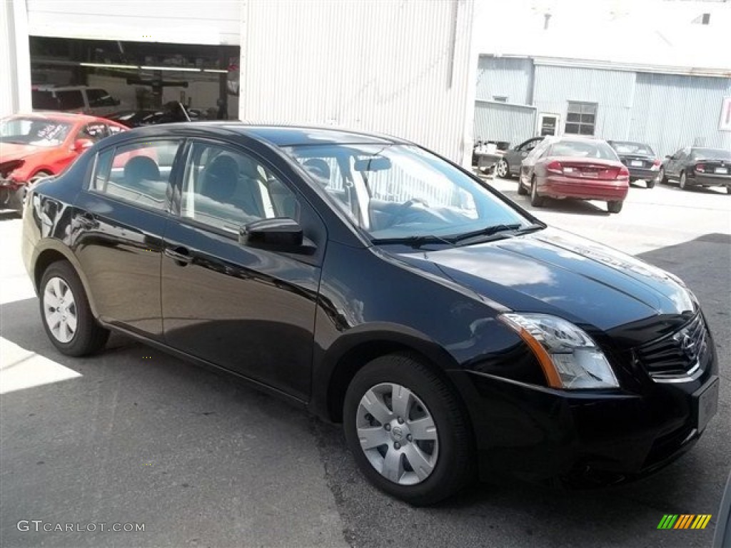 2012 Sentra 2.0 - Super Black / Beige photo #1
