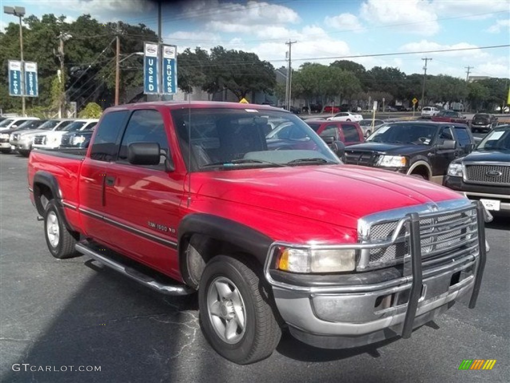1996 Ram 1500 SLT Extended Cab - Flame Red / Gray photo #1