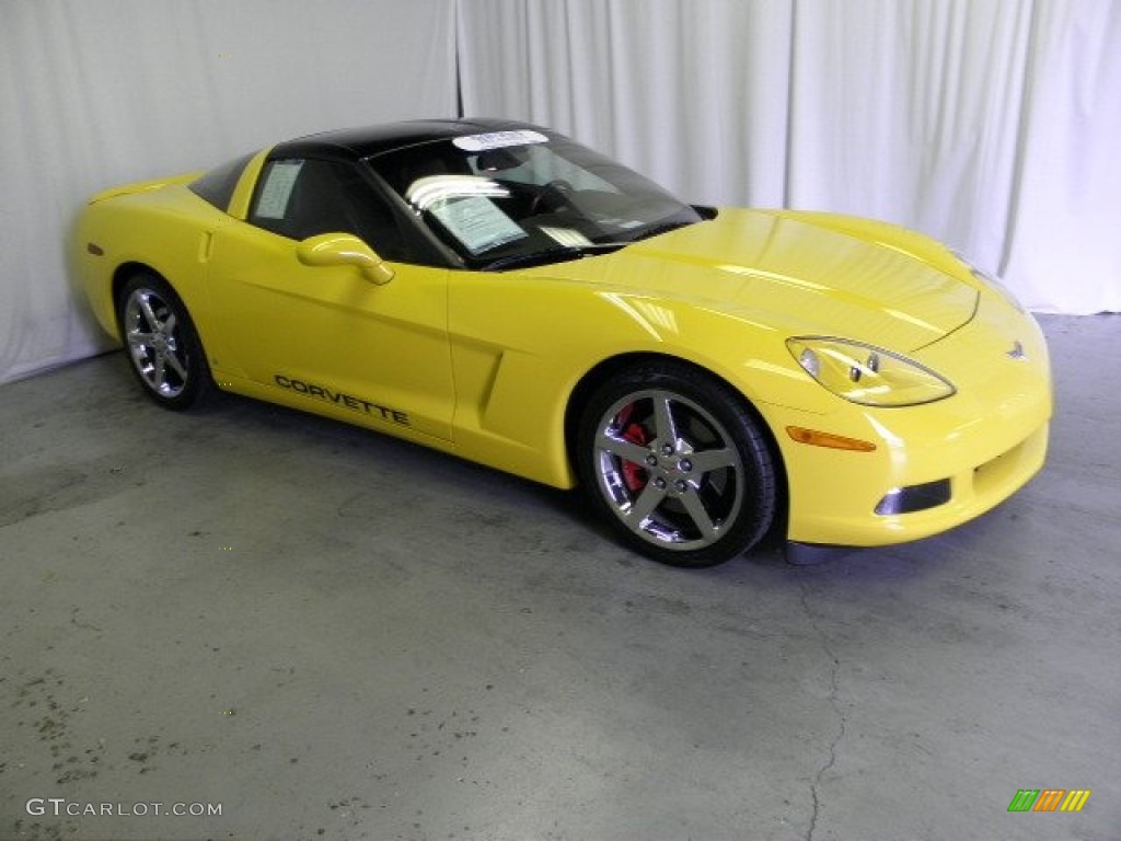 2007 Corvette Coupe - Velocity Yellow / Ebony photo #1