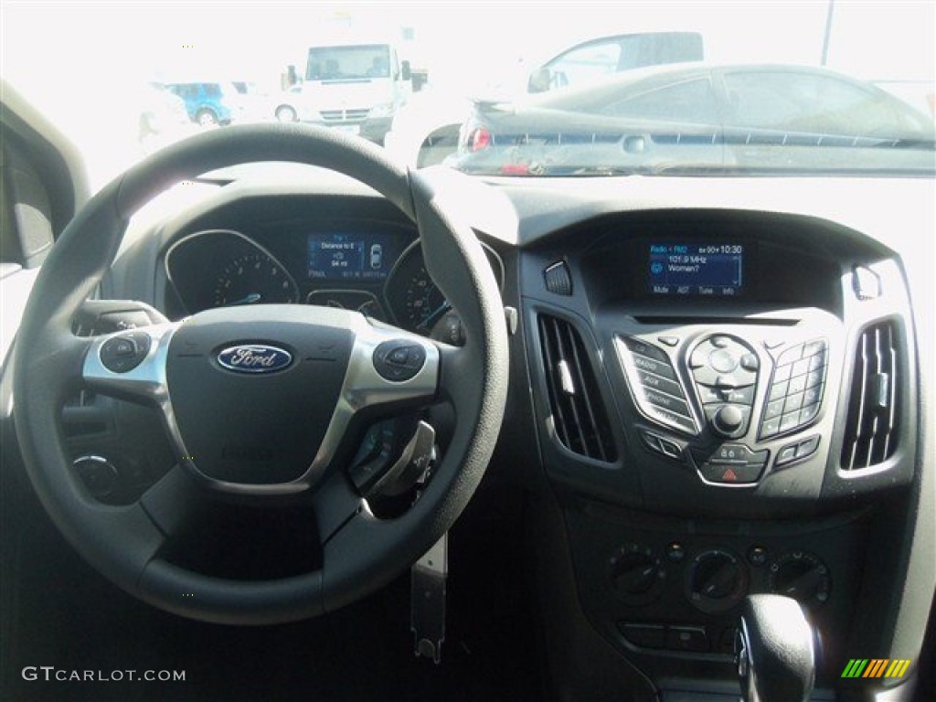 2013 Ford Focus S Sedan Charcoal Black Dashboard Photo #69545358